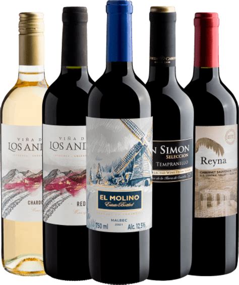 Evino: Monte seu kit: 5 vinhos por R$199,90 .